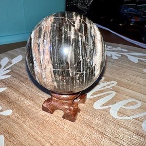 Large Sphalerite Crystal Sphere With Druzy